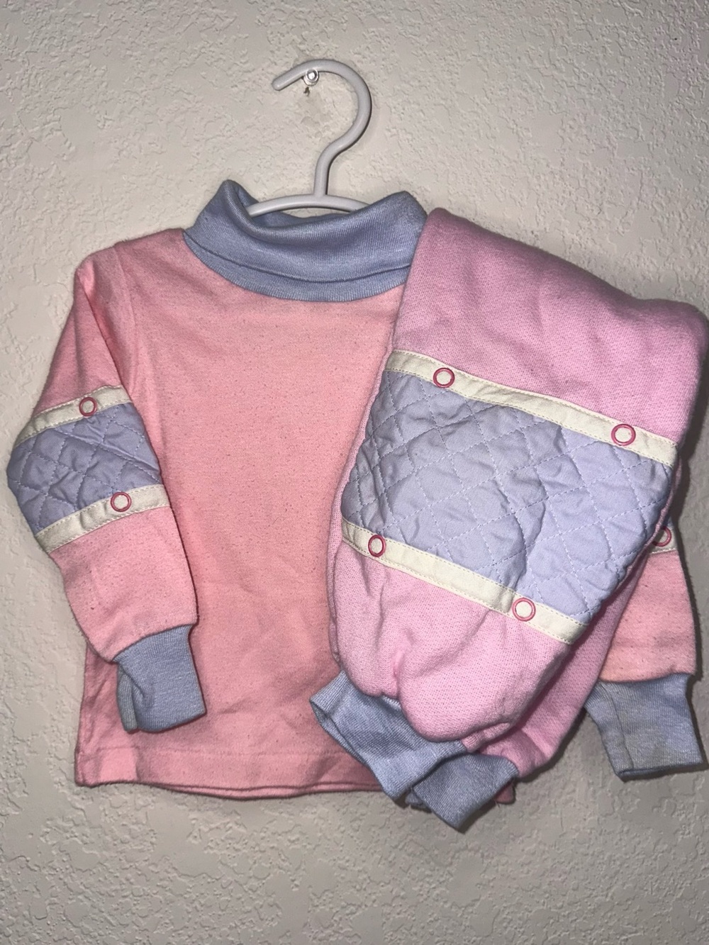 Vintage Carters “Tumbling Toddler” Toddler Quilted Pullover Set Size 2T